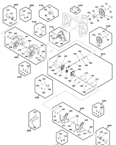 Auger Drive Group Diagram and Parts List for 1696614-04-S1024 2019 Briggs and Stratton Snow Blower